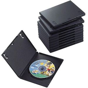 エレコム DVDトールケース(1枚/ブラック/10個) CCD-DVD03BK