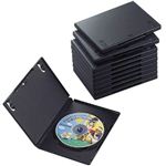 エレコム DVDトールケース(1枚/ブラック/10個) CCD-DVD03BK