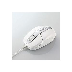 エレコム EU RoHS指令準拠 USB 光学式マウス コンパクトサイズ/簡易パッケージ(ホワイト) M-M1URWH/RS