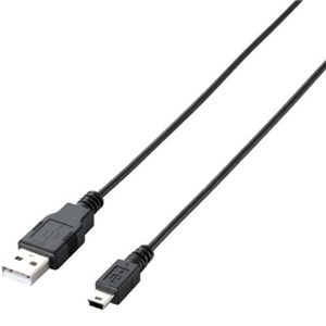 エレコム エコUSB2.0ケーブル/A-miniBタイプ/エコ/0.5m/ブラック U2C-JM05BK