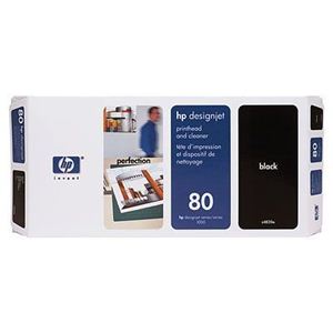 日本HP HP 80 プリントヘッド/クリーナ 黒 C4820A