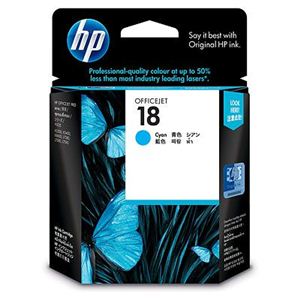 日本HP HP 18 プリントカートリッジシアン C4937A