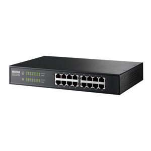 アイ・オー・データ機器 EEE技術採用 1000BASE-T対応 16ポートスイッチングハブ ブラック ETG-ESH16NA