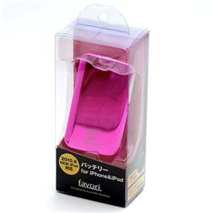 京ハヤ iPhone/iPod 専用充電器(バッテリ) (クリスタルキャンディーピンク) JKLP1000I-CCP