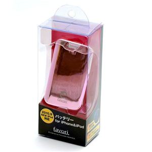 京ハヤ iPhone/iPod 専用充電器(バッテリ) (クリスタルフラワピンク) JKLP1000I-CFP