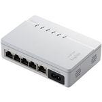 ロジテック イーサネットHUB/8ポート/電源外付け/ホワイト LAN-SW08/PC