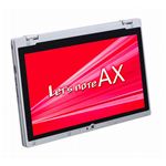 パナソニック Let s note CF-AX2A 11.6HD/タッチパネル/コンパチブル.4G/i5-3437U(1.90ULV/vPro) /SSD128GB/WiMAX/BT/Win8Pro/バッテリ×2/節電対応ACアダプタ/チャージャー/シルバー CF-AX2AEABR