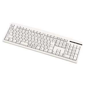 サンワサプライ PS/2対応 キーボード(ホワイト) SKB-109L - 拡大画像