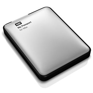 ウエスタンデジタル My Passport for Mac USB3.0/2TB/Mac用ポータブル外付けハードディスクドライブ/シルバー WDBKKF0020BSL-JESN