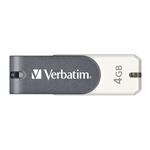 三菱化学メディア <Verbatim製> USBフラッシュメモリ Store n Go Mini 4GB USBM4GVWS2