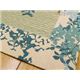 純国産/日本製 袋織 減農薬い草カーペット 『ラピス環良草』 ブルー 約140×200cm - 縮小画像2