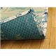純国産/日本製 袋織 減農薬い草カーペット 『ラピス環良草』 ブルー 約140×200cm - 縮小画像5