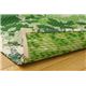 純国産/日本製 袋織 減農薬い草カーペット 『ラピス環良草』 グリーン 江戸間6畳（約261×352cm） - 縮小画像5