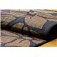 純国産/日本製 袋織い草カーペット 『なでしこ』 ブラック 江戸間4.5畳（約261×261cm） 抗菌＆防臭効果 - 縮小画像2