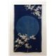 本麻100%使用 手描きのれん 『桜花 麻暖簾』 85×150cm