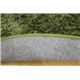ホットカーペット対応 2色のミックスシャギーラグ 『マッシュ』 オリーブ 130×185cm楕円（オーバル） - 縮小画像3