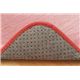 ホットカーペット対応 ソフトな扁平糸使用ラグ 『アネーロ』 ピンク 185×185cm 正方形 - 縮小画像4