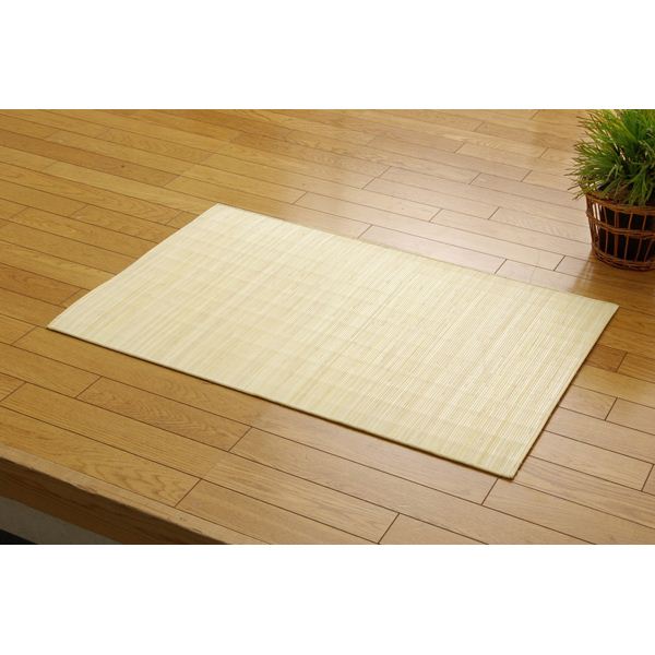 インドネシア産 39穴マシーンメイド 籐むしろマット 『ジャワ』 80×150cm