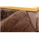 フィラメント素材 省スペース こたつ薄掛け布団単品 『フィリップ』 ブラウン 180×220cm - 縮小画像3