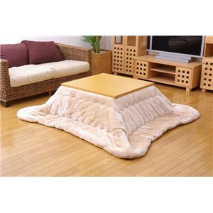 フランネル こたつ薄掛け布団単品 『スムース』 ベージュ 190×290cm - 拡大画像