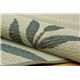 リーフ柄 円形 い草ラグカーペット 『D×オーガスタ』 約176cm丸 - 縮小画像2