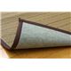 市松柄 い草ラグカーペット 『D×ニューモダン』 ブラウン 約200×200cm 正方形（裏：不織布） - 縮小画像4