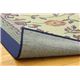 三重織り い草カーペット 『DXエンティス』 ブルー 江戸間4.5畳（約261×261cm）（裏：不織布） - 縮小画像4