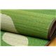 純国産/日本製 い草ラグカーペット 『Fリーフ』 グリーン 約140×200cm（裏：ウレタン） - 縮小画像2