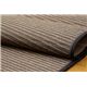 純国産/日本製 い草ラグカーペット 『Fソリッド』 ダークブラウン 約87×130cm（裏：ウレタン） - 縮小画像2