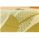 純国産/日本製 袋織 い草ラグカーペット 『Fブレス』 グリーン 約191×191cm（裏：ウレタン） - 縮小画像2