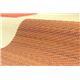 純国産/日本製 袋織 い草ラグカーペット 『F和格子』 ブラウン 約191×191cm（裏：ウレタン） - 縮小画像2