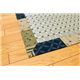 掛川織 い草ラグカーペット 『D×有馬』 ブルー 約191×250cm - 縮小画像3
