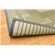 純国産/日本製 い草ラグカーペット 『スパーブ』 グリーン 約140×200cm - 縮小画像4