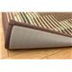 純国産/日本製 い草ラグカーペット 『Fスパーブ』 ブラウン 約140×200cm（裏：ウレタン） - 縮小画像4