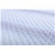 天然素材 ポコポコキルト 敷パッド 『涼風』 ブルー セミダブル 120×205cm - 縮小画像2