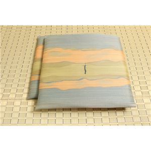 純国産/日本製 捺染返し い草座布団 『うすれび 2枚組』 ブルー 約60×60cm×2P - 拡大画像