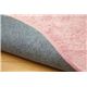 フィラメント糸使用 ホットカーペット対応ラグ 『ツイート』 ピンク 200×250cm - 縮小画像2