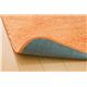 フィラメント糸使用 ホットカーペット対応ルームマット 『ツイート』 オレンジ 92×130cm - 縮小画像3