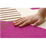 ボリュームタイプ ラグカーペット 『MAXチェリオ』 ピンク 200×250cm