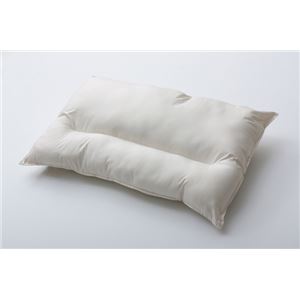 羽毛タッチ 機能性寝具 『クリーンガード 枕』 アイボリー シングル 43×63cm - 拡大画像