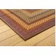 純国産/日本製 袋三重織 い草ラグカーペット 『D×グラデーション』 グリーン 約140×200cm（裏：不織布） - 縮小画像3