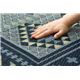 純国産/日本製 袋三重織 い草ラグカーペット 『Fアンカラ』 ブルー 約191×250cm（裏：ウレタン） - 縮小画像2