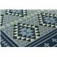 純国産/日本製 袋三重織 い草ラグカーペット 『Fアンカラ』 ブルー 約191×250cm（裏：ウレタン） - 縮小画像3