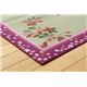 純国産/日本製 袋織 い草ラグカーペット 『桜吹雪』 約176×176cm - 縮小画像2