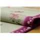 純国産/日本製 袋織 い草ラグカーペット 『桜吹雪』 約176×176cm - 縮小画像4