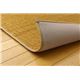 純国産/日本製 三重織 い草ラグカーペット 『Fモカ』 ベージュ 約191×191cm（裏：ウレタン） - 縮小画像3