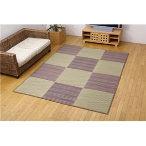 ウレタン8mm入り い草ラグカーペット 『FXミラノ』 ブラウン 約190×250cm