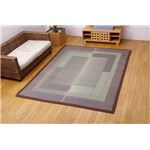 ウレタン8mm入り い草ラグカーペット 『FXゼウス』 ブラウン 約191×250cm