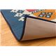 純国産 袋織 い草ラグカーペット 『Fビスタ』 ブルー 約191×191cm（裏:ウレタン） - 縮小画像5