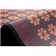 竹カーペット 花柄 カラー糸使用 『マレール』 パープル 150×180cm - 縮小画像6